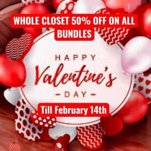 BUNDLE 2 or MORE ITEMS FOR A 50% OFF -LIMITED TIME ONLY